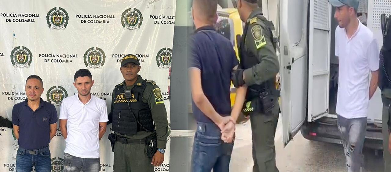 Capturados por la Policía en el barrio Alto Prado.