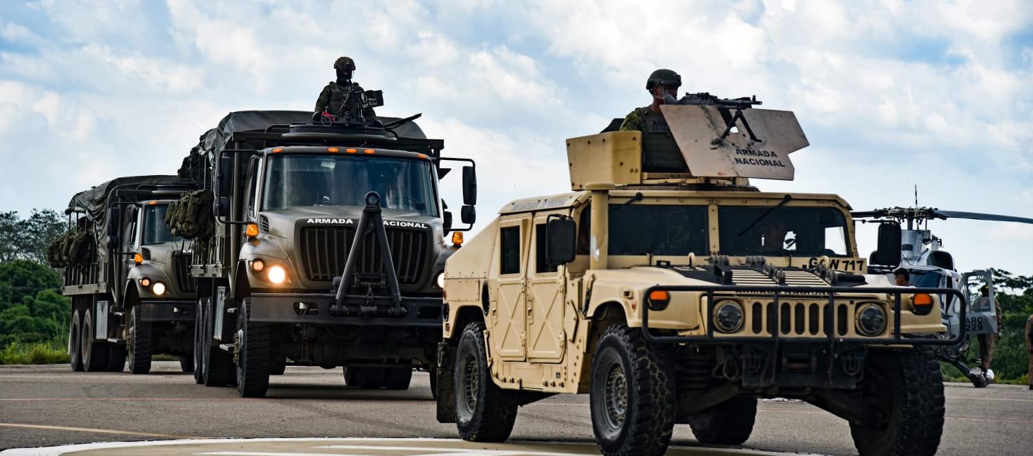 Hombres y mujeres de la Armada de Colombia están listos para del despliegue por elecciones