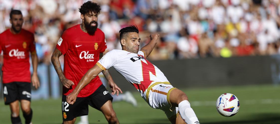 Falcao García marcó de pena máxima en el último partido contra el Real Mallorca. 