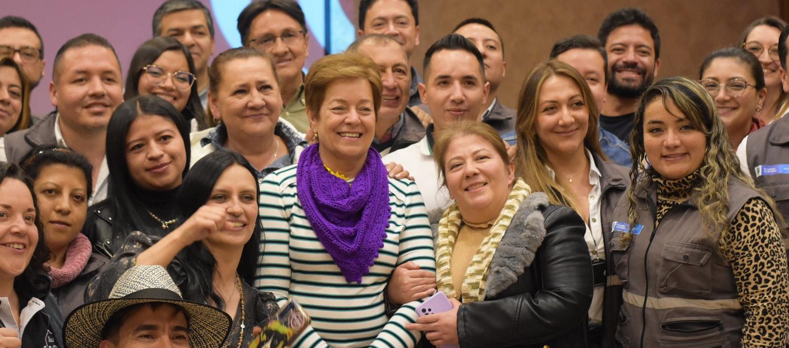 La ministra de Trabajo, Gloria Inés Ramírez, en la jornada pedagógica 'Reformas a la calle' en Pasto