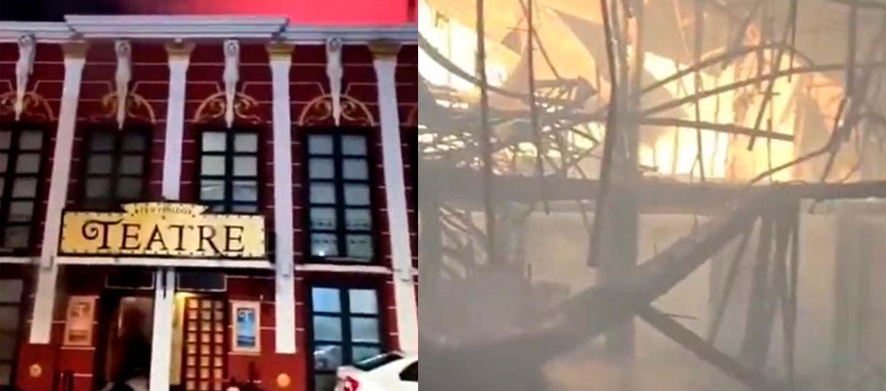 Las llamas consumieron rápidamente un local de ocio y dos discotecas