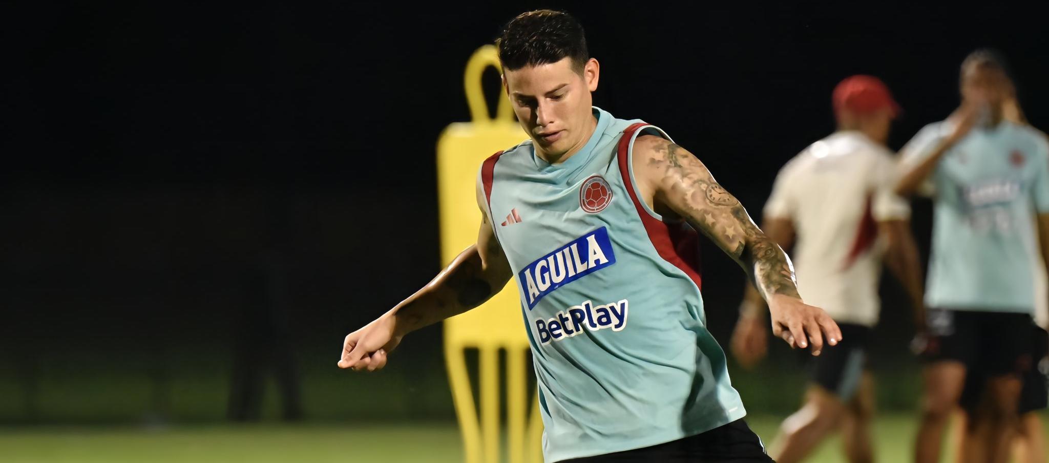 James Rodríguez, mediocampista de la Selección Colombia.