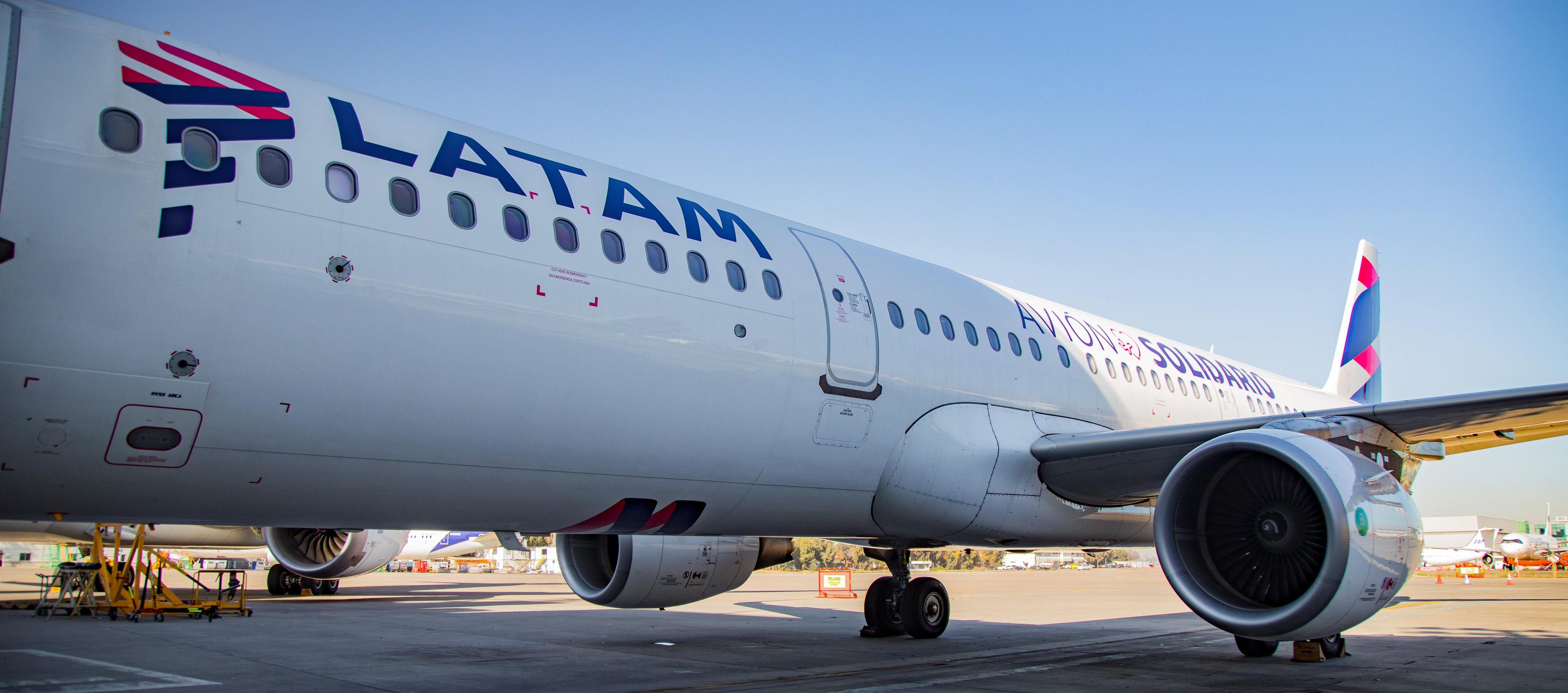 Un avión de Latam Airlines.