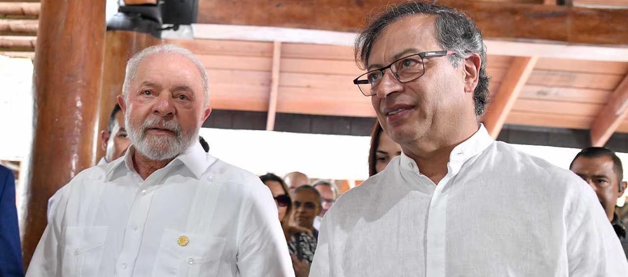 Los Presidentes de Brasil y Colombia, Lula y Gustavo Petro.