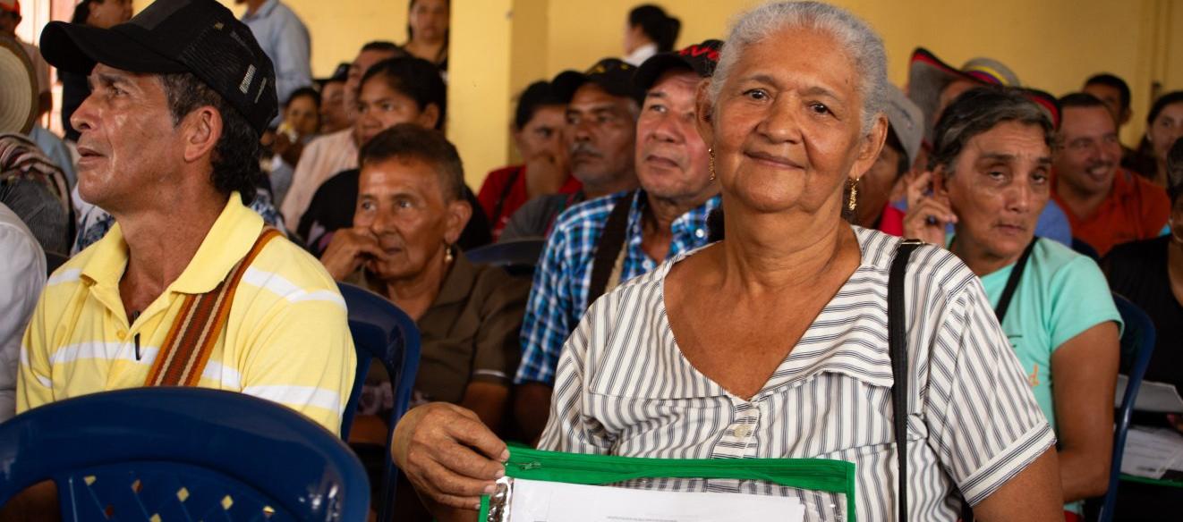 Familias de los Montes de María beneficiarias de titulación de tierras
