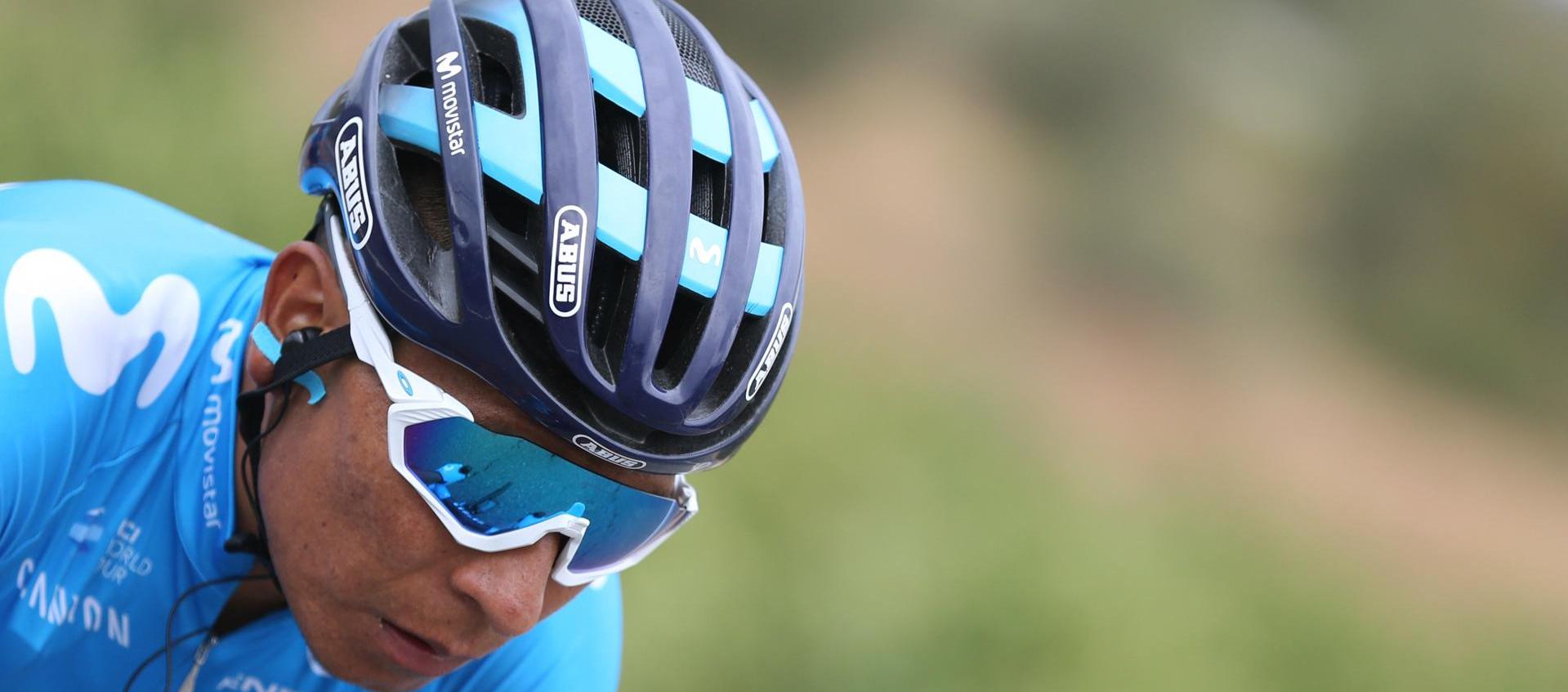 Nairo Quintero en sus tiempos como corredor del Movistar.