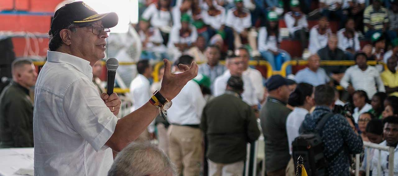 El Presidente Gustavo Petro