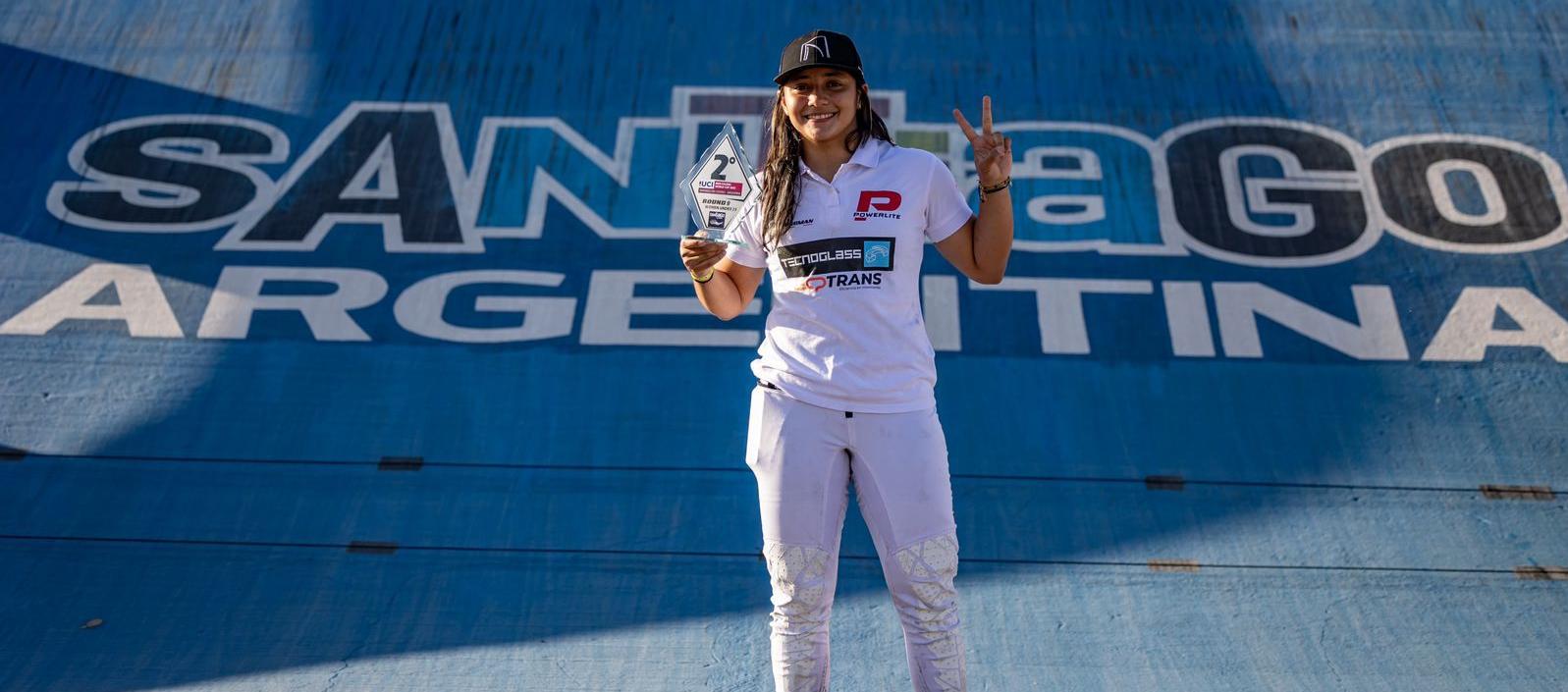 Sharid Fayad, corredora atlanticense de BMX.