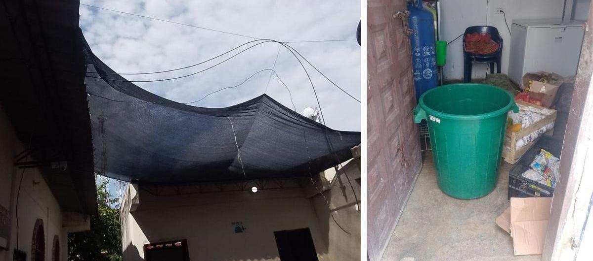 La bodega de alimentos quedó totalmente vacía