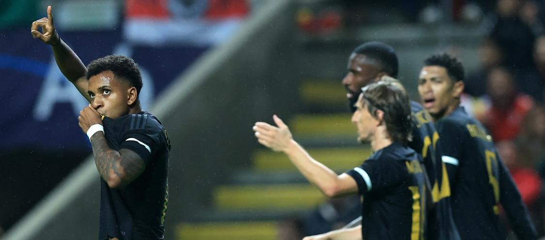 El brasileño Rodrygo acabó su sequía goleadora con el Real Madrid.