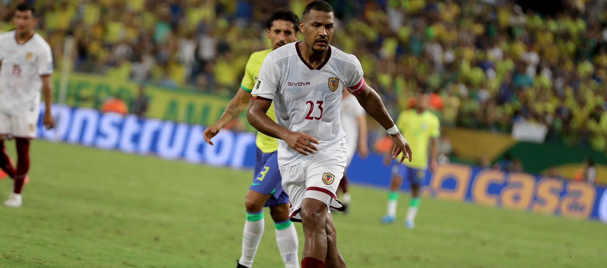 Salomón Rondón, delantero de la selección Venezuela. 