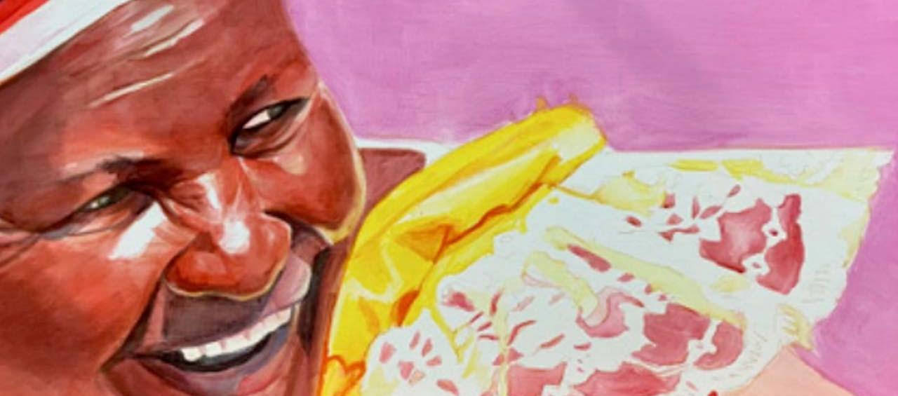 'Carcajada de Cenaida 1', una de las obras de la barranquillera Rosario Heins, residenciada en Francia