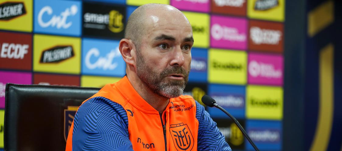 Félix Sánchez, entrenador de la selección ecuatoriana. 