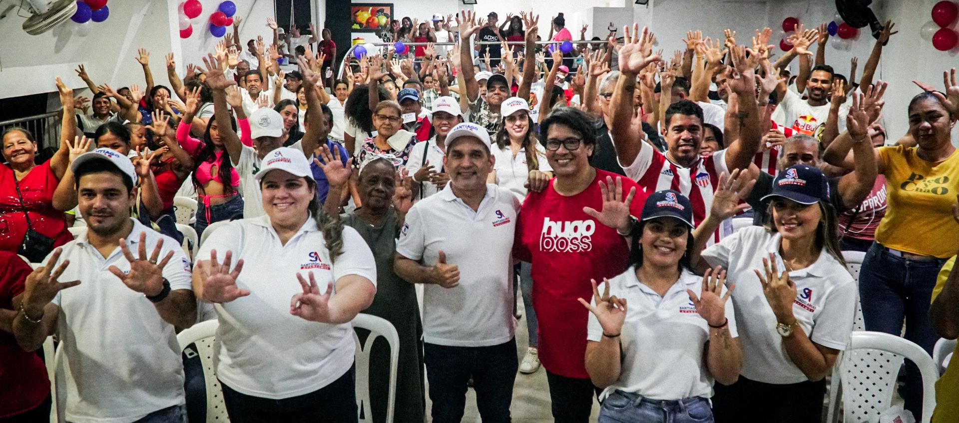 Santiago Arias en uno de los encuentros que sostuvo este fin de semana en Barranquilla