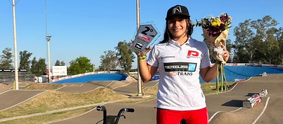 Sharid Fayad, doble medallista de plata en la Copa Mundo de BMX.