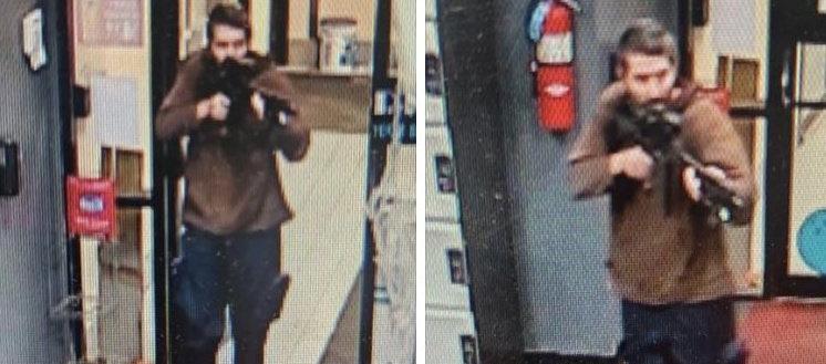 El sospechoso del tiroteo fue captado por las cámaras