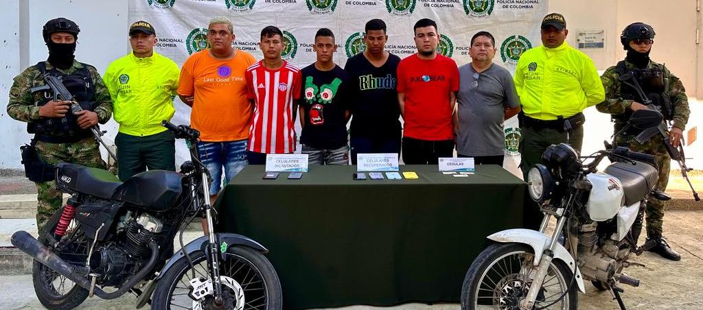 Capturados por cometer atracos en el norte de Barranquilla.