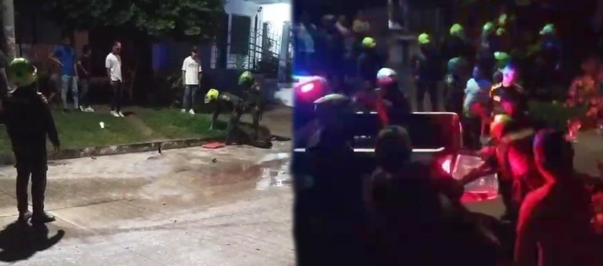 Lugar en Sabanalarga donde registró la balacera. 