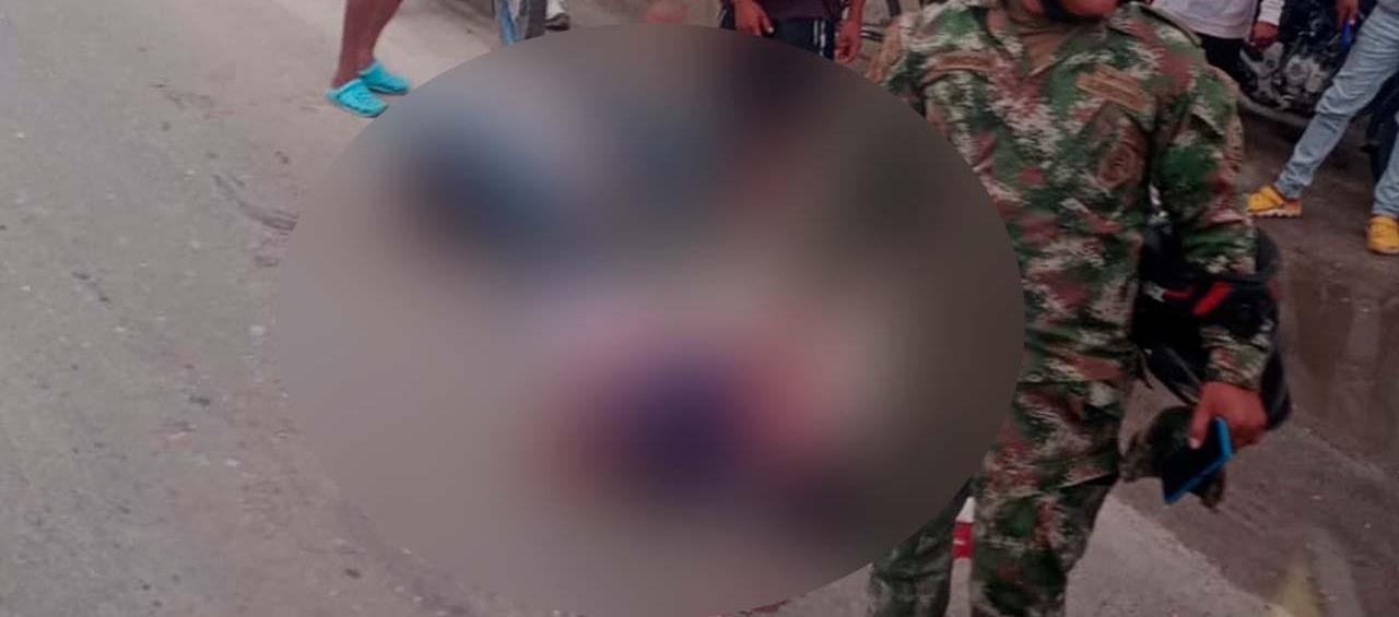 Accidente de tránsito entre un bus y una moto, en Ciénaga.