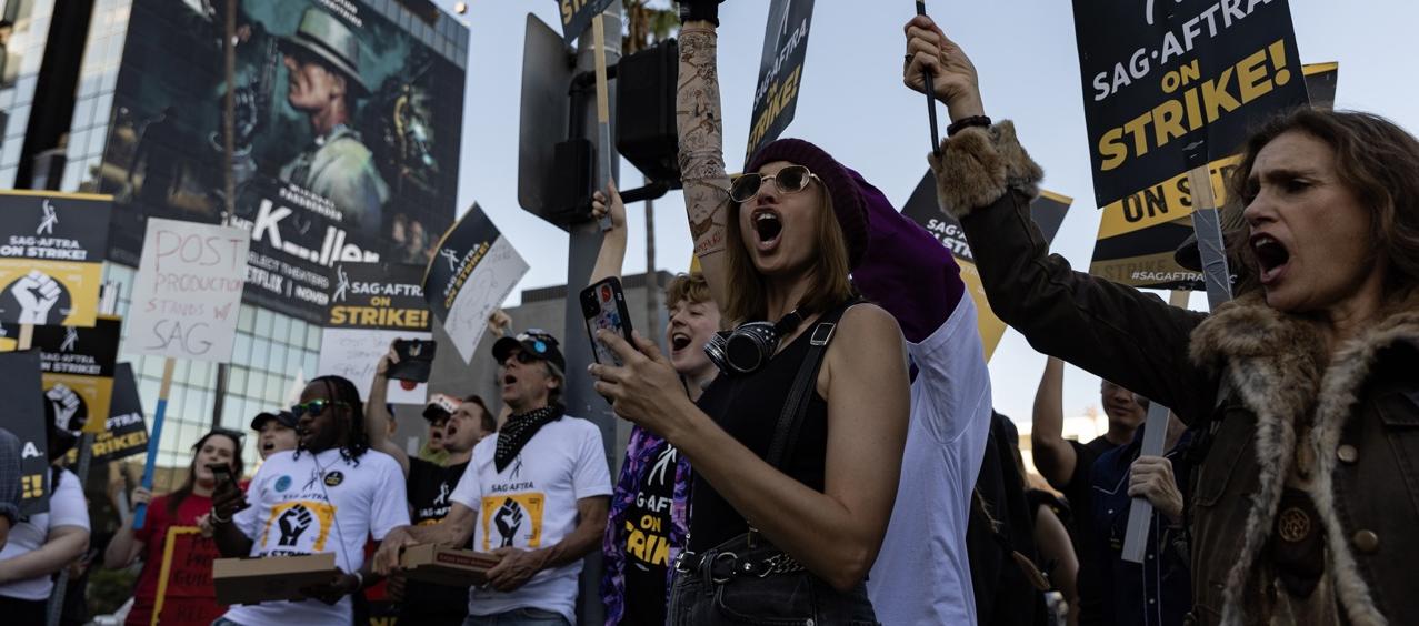 Imagen de la huelga.