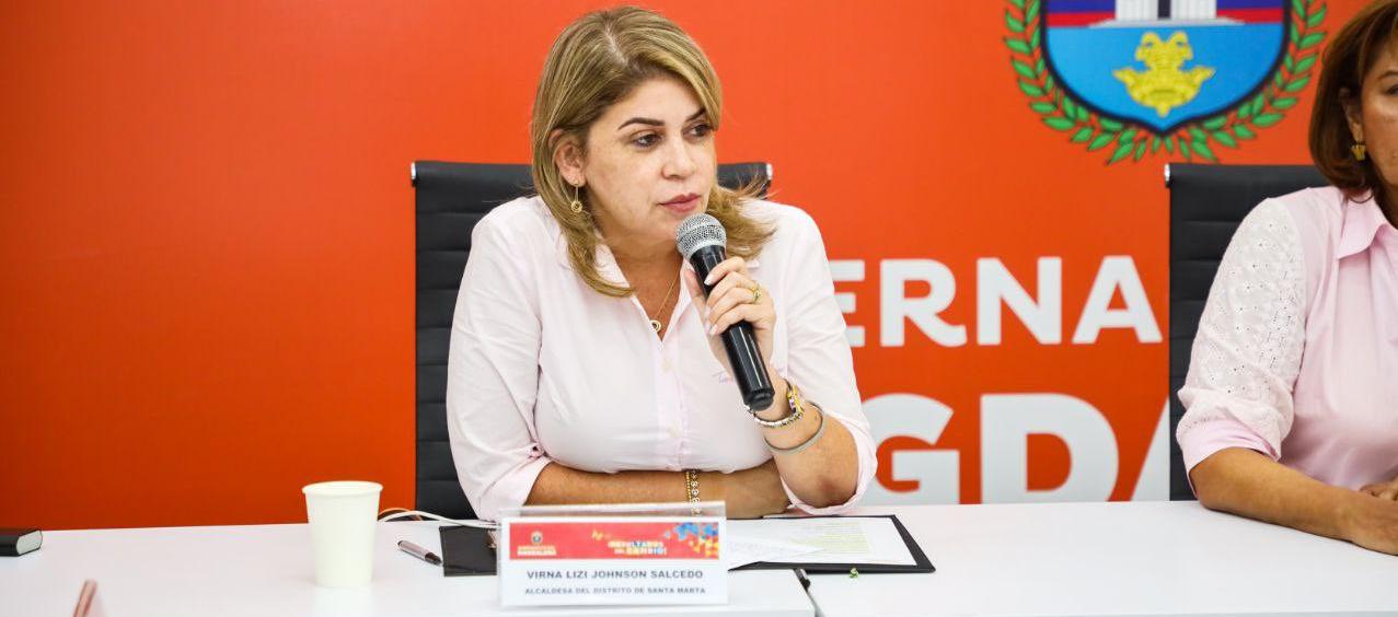 La Alcaldesa de Santa Marta, Virna Liz Johnson.