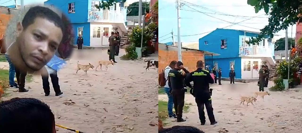 Alirio Alberto Iglesias y el lugar donde fue dejado sin vida.