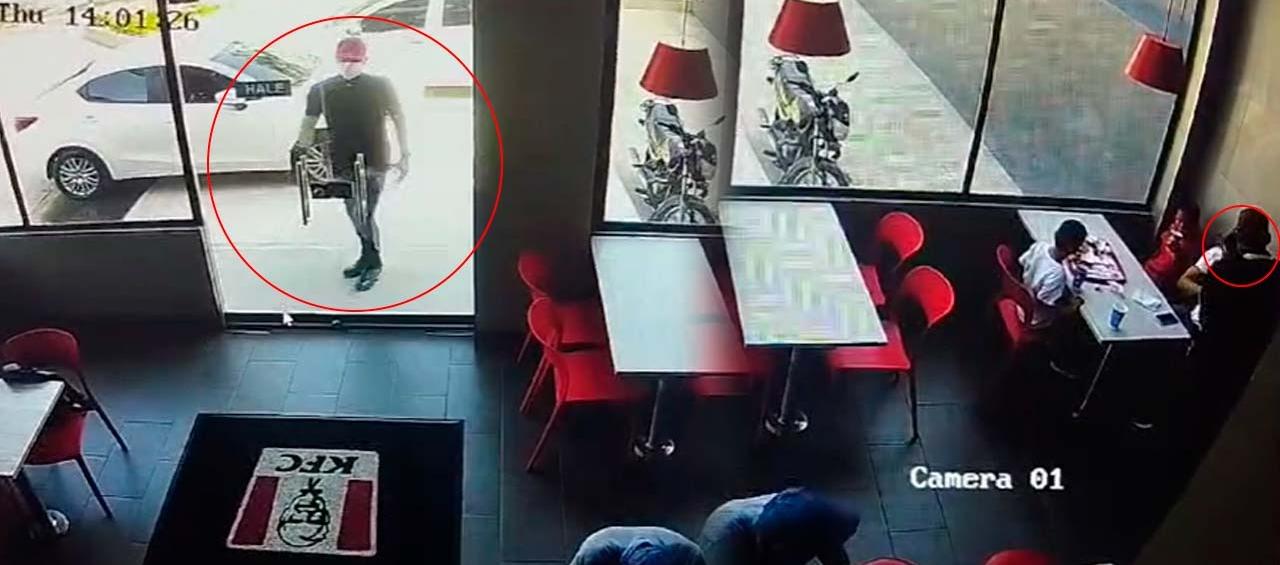 Imágenes del atraco.