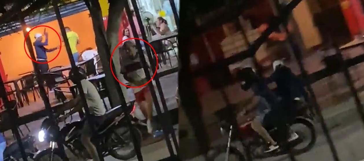 Imágenes del atraco.