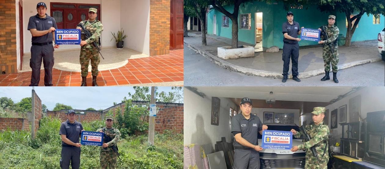 Los bienes ocupados de las redes impactadas.