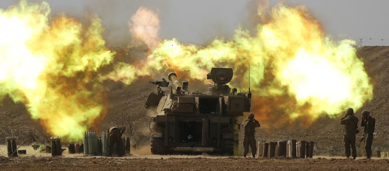 Imagen de los bombardeos en Gaza.