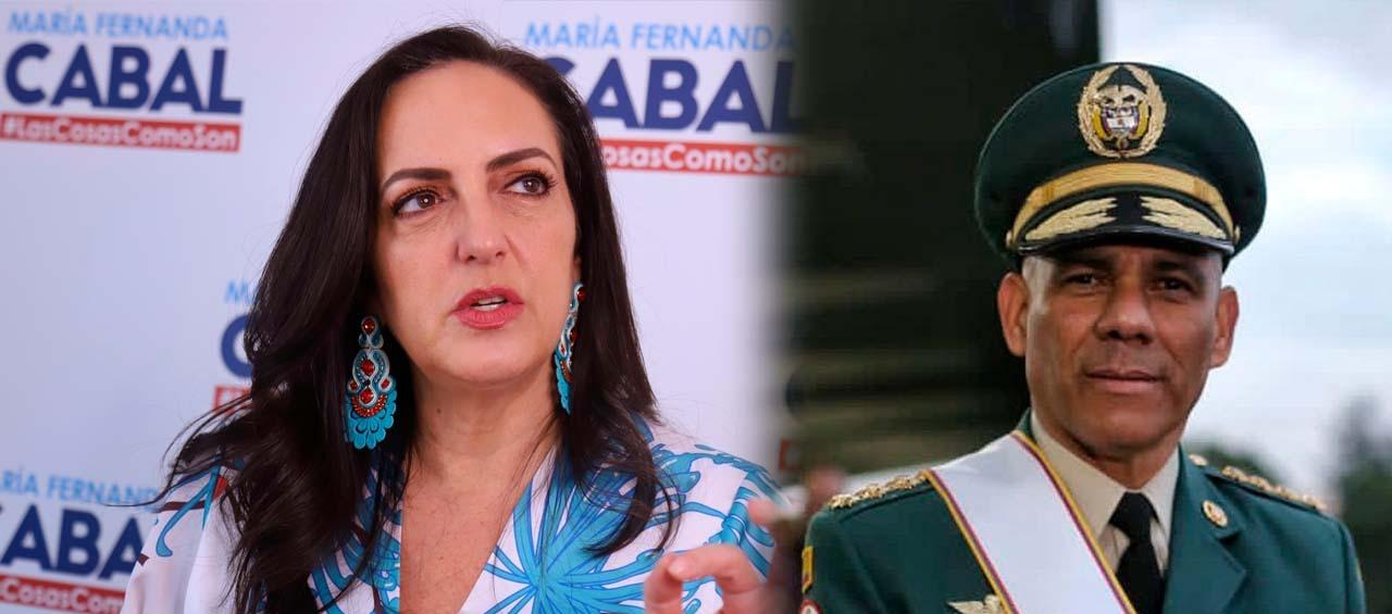 Senadora María Fernando Cabal y general (R) Eduardo Zapateiro.