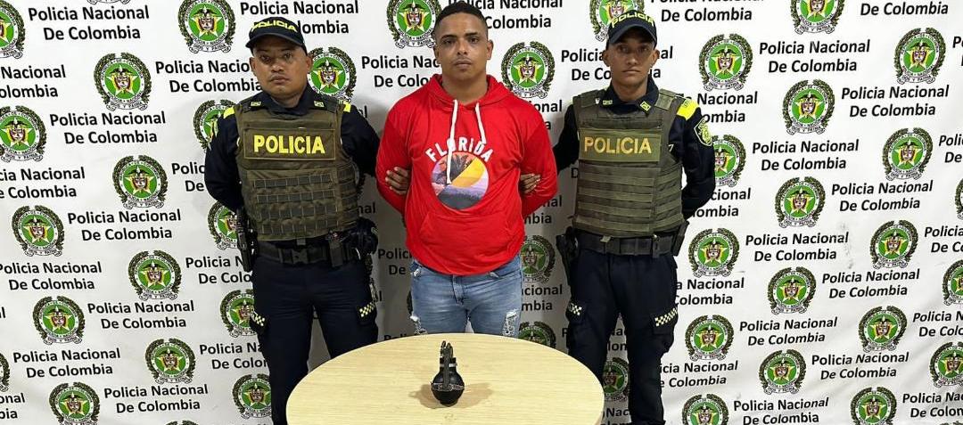 Capturado portando una granada.