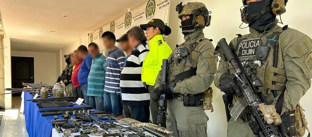 Capturados con armas en Neiva. 