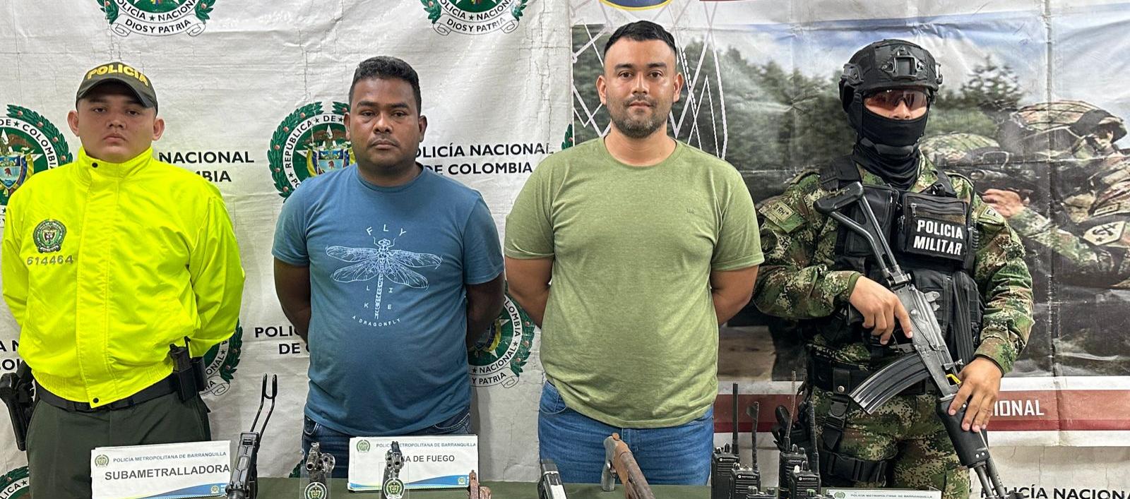 Los dos capturados en el barrio Villanueva. 