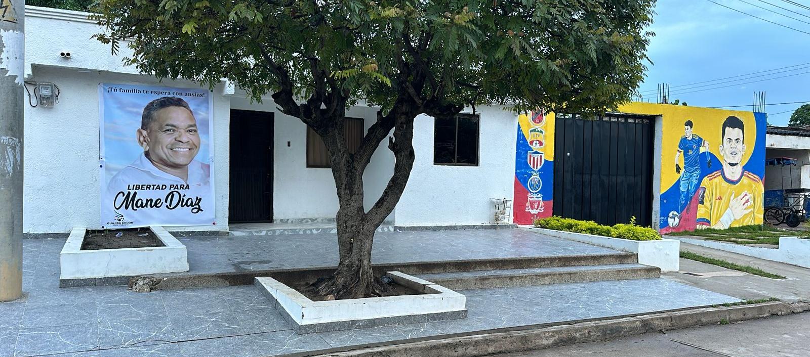 Casa de Luis Manuel Díaz, padre de Luis Díaz secuestrado.