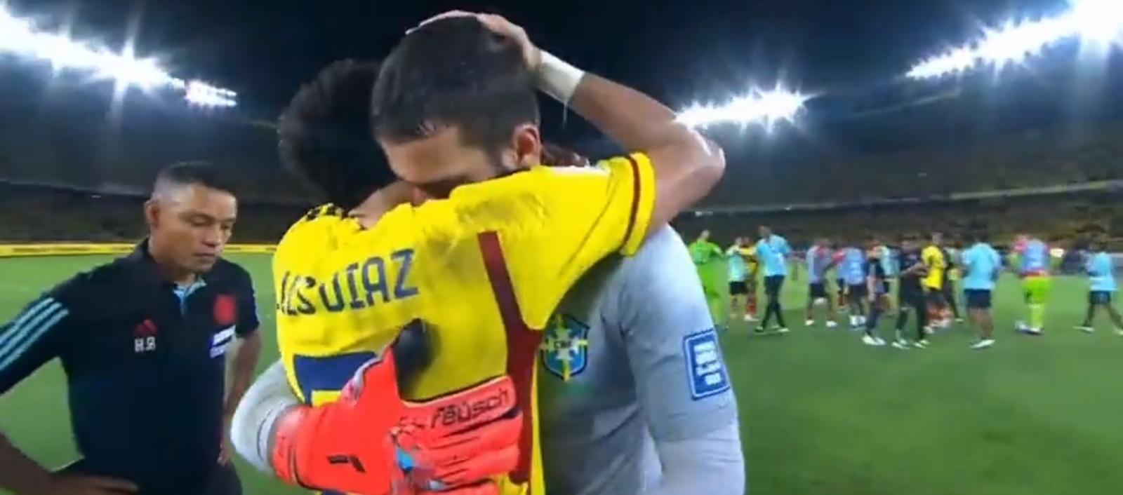 Luis Díaz y Alisson Becker.