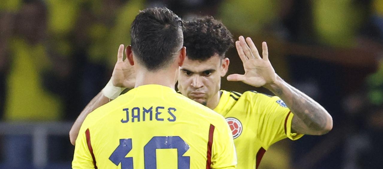 James Rodríguez y Luis Díaz.