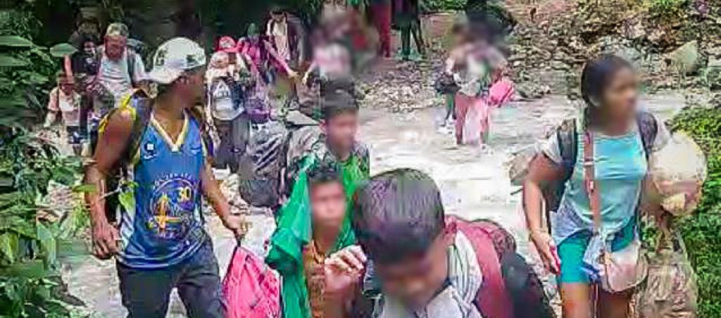 Imagen de los desplazados.