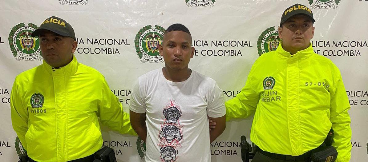 Captura de alias “El huevo”, presunto integrante de “Los Pepes”.