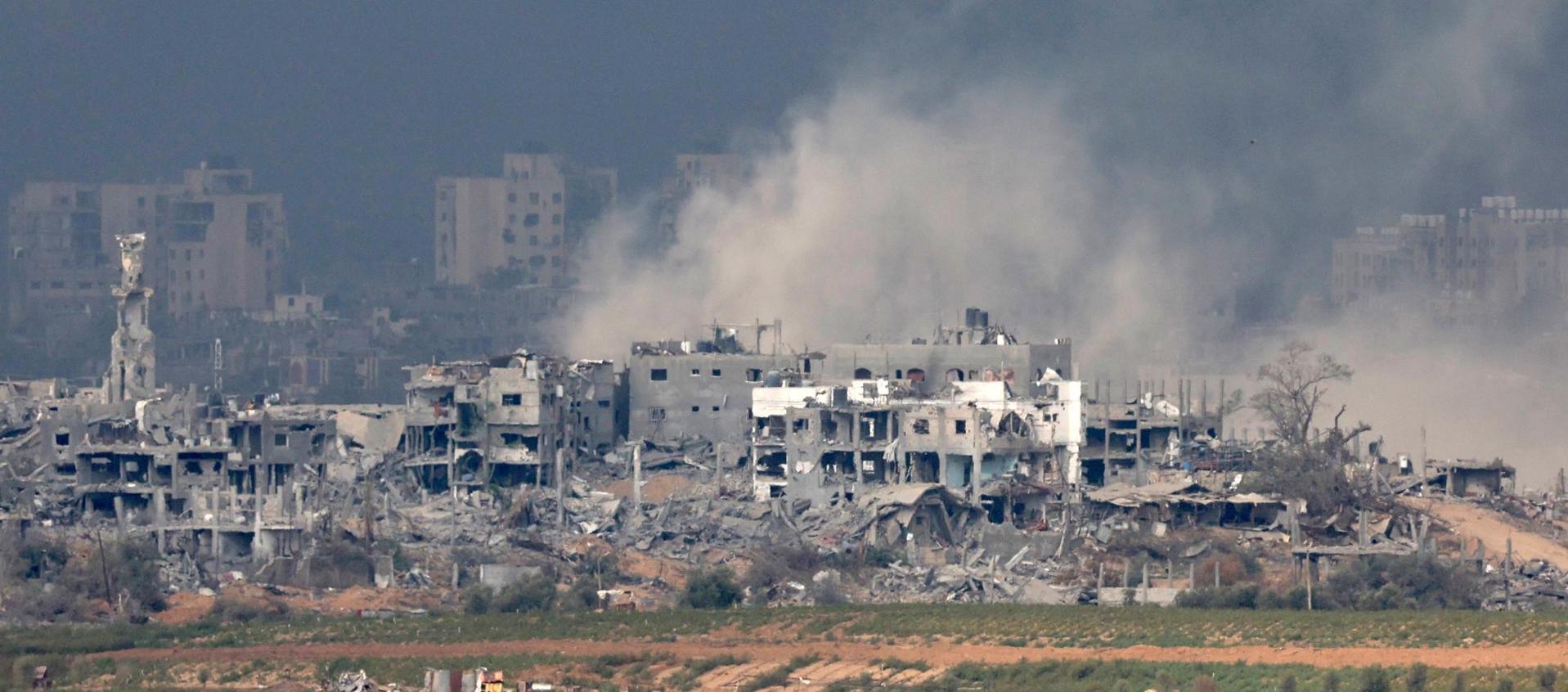  Explosión tras un ataque aéreo en la parte norte de la Franja de Gaza.