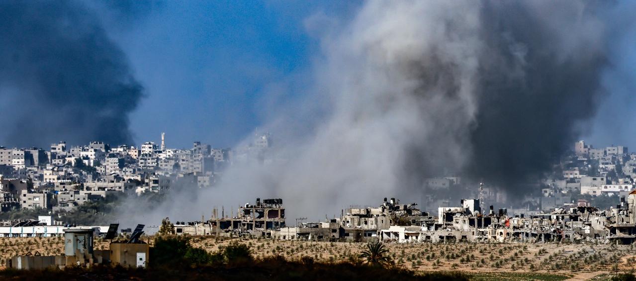 Imagen de los bombardeos en Gaza.