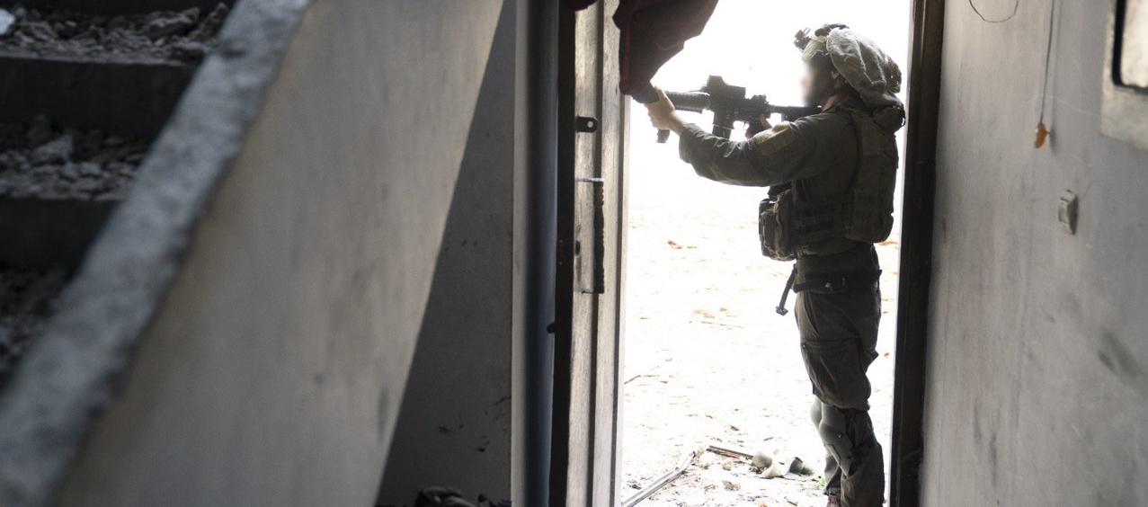 Soldado en la Franja de Gaza.