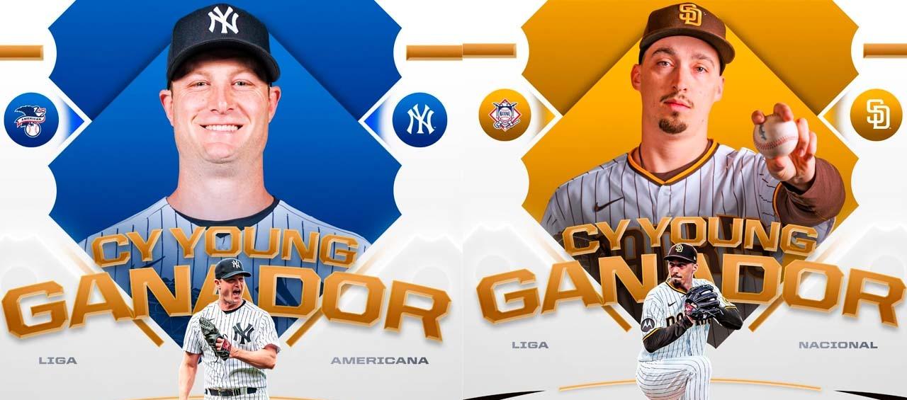 El anuncio de Gerrit Cole y Blake Snell como ganadores del Cy Young.