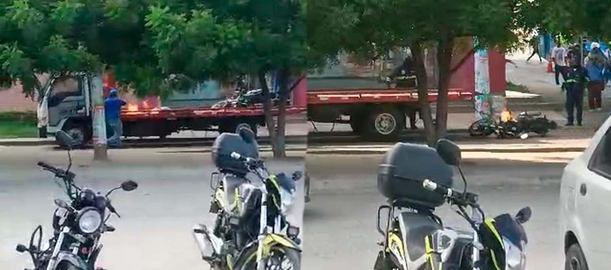 Imágenes del incendio.