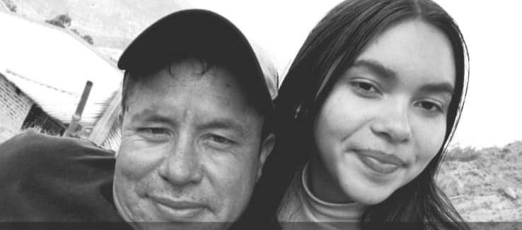 Jimena Castillo y su tío Luis Francisco Sierra.