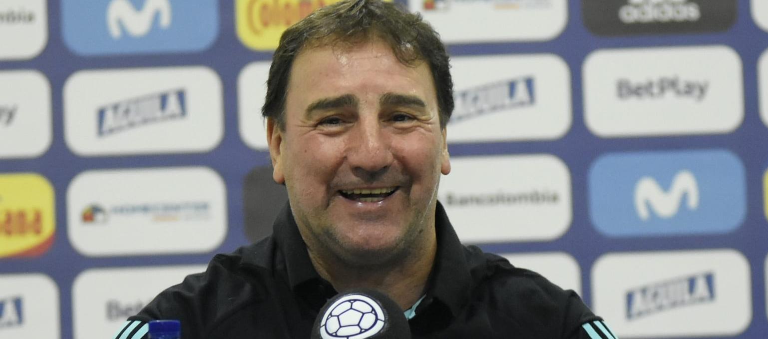 El técnico de la Selección Colombia, Néstor Lorenzo.