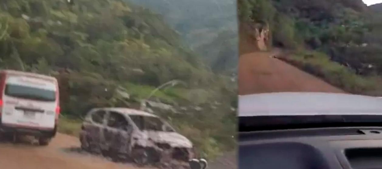 La zona en donde fueron hallados los tres cuerpos en zona rural de Nariño