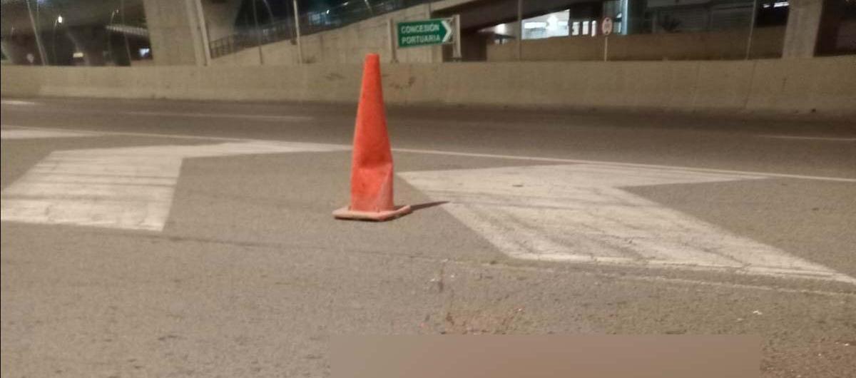 Lugar donde quedó el cuerpo de Eder Rafael Castro Palmera.