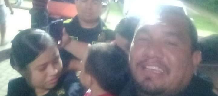 Imagen del rescate del menor.