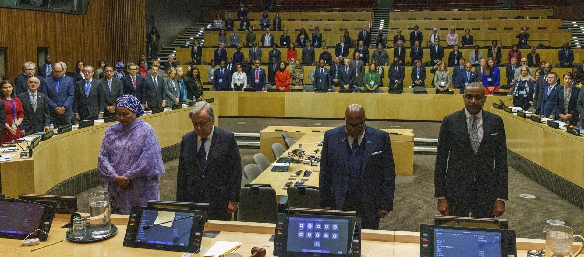 Minuto de silencio en la sede de la ONU en Nueva York por sus funcionarios muertos en Gaza